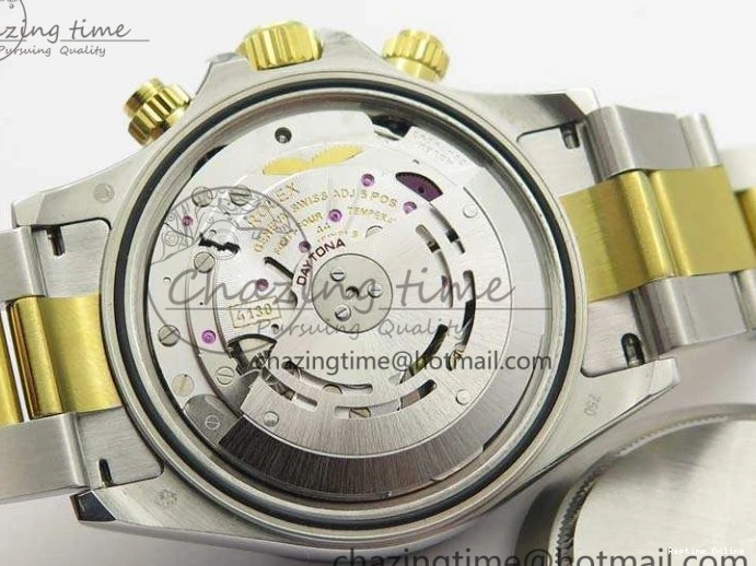 0126 Daytona SS YG Ceramic Bezel JH Best Edition White Dial On SS YG Bracelet A Resilient 3530